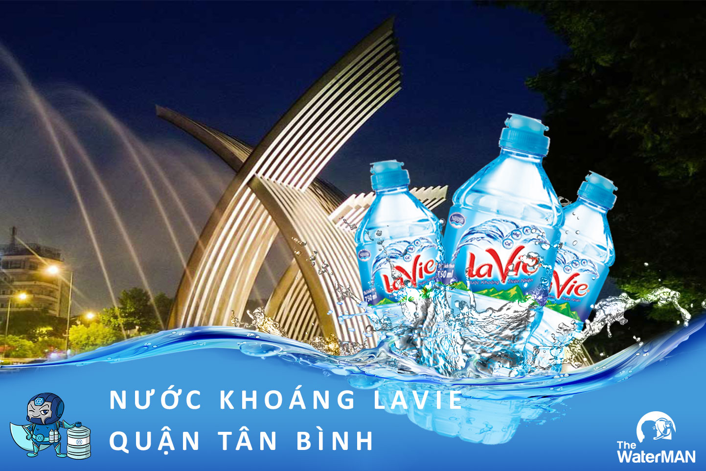 Đặt nước khoáng Lavie chính hãng ở quận Tân Bình